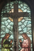 Buenos Aires, Argentina; A Stained Glass Window Depicting Two Women Kneeling At The Cross In Recoleta Cemetery Poster Print by Stuart Westmorland / Design Pics - Item # VARDPI1875957