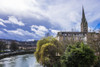 Saint John's church along side the River Avon under dramatic skies; Bath, Somerset, England Poster Print by Leah Bignell / Design Pics - Item # VARDPI12309620