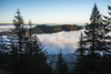 Fog fills the valleys below at dawn on Saddle Mountain; Hamlet, Oregon, United States of America Poster Print by Robert L. Potts / Design Pics - Item # VARDPI12277994