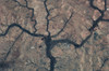 Satellite view of rivers near Ouaddai, Chad Poster Print by Panoramic Images - Item # VARPPI181154