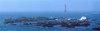 View of La Jument Lighthouse in sea, Ushant Island, Finistere, Brittany, France Poster Print by Panoramic Images - Item # VARPPI172993