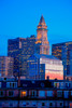 Sunset reflects in windows of Boston skyline Commerce House Tower shot at dusk, Boston, MA Poster Print by Panoramic Images - Item # VARPPI182019