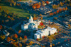 Aerial view of State Capital building and autumn color in Augusta, Maine Poster Print by Panoramic Images - Item # VARPPI181723