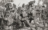 Irish Guards beat back a German cavalry charge with bayonets during WWI.  From The War Illustrated Album Deluxe, published 1915. Poster Print by Hilary Jane Morgan / Design Pics - Item # VARDPI12285533