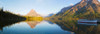 Reflection of mountains in Two Medicine Lake, Glacier National Park, Montana, USA Poster Print by Panoramic Images - Item # VARPPI161475