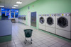 Interior of self-service laundry, Darmstadt, Hesse, Germany Poster Print by Panoramic Images - Item # VARPPI174001