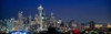 Skyline with Space Needle at dusk, Seattle, King County, Washington State, USA Poster Print by Panoramic Images - Item # VARPPI173725