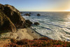 Cliffs along Big Sur coastline near Rocky Creek Bridge on Highway One; California, United States of America Poster Print by Yves Marcoux / Design Pics - Item # VARDPI12319824