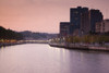 View of the Zubizuri bridge on Nervion River at dawn, Biscay Province, Basque Country Region, Spain Poster Print by Panoramic Images - Item # VARPPI156680