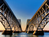 Metal bridges over a river, South Grand Island Bridge, Niagara River, New York State, USA Poster Print by Panoramic Images - Item # VARPPI167325