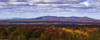 Mountain range in autumn colours with autumn coloured forest in the foreground; West Bolton, Quebec, Canada Poster Print by David Chapman / Design Pics - Item # VARDPI12319239