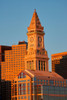 Commerce House Tower and Boston Skyline at sunrise as photographed from Lewis Wharf, Boston, MA Poster Print by Panoramic Images - Item # VARPPI182011