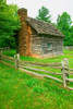 Historic log cabin on Blue Ridge Parkway near North Carolina and Virginia border Poster Print by Panoramic Images - Item # VARPPI181863