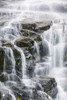Detail of water cascading down dark rock on Bridalveil Falls in Keystone Canyon, South-central Alaska; Valdez, Alaska, United States of America Poster Print by Kevin G. Smith / Design Pics - Item # VARDPI12307958