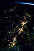 View of planet Earth from space showing night time over American Northeast area Poster Print by Panoramic Images - Item # VARPPI181241