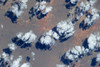 Satellite view of clouds over landscape, Kyzylorda Province, Kazakhstan Poster Print by Panoramic Images - Item # VARPPI181130