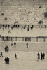Elevated view of the Western Wall Plaza with people praying at the wailing wall, Jewish Quarter, Old City, Jerusalem, Israel Poster Print by Panoramic Images - Item # VARPPI155802