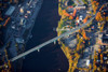 Aerial view of bridge to Augusta, Maine Poster Print by Panoramic Images - Item # VARPPI181722