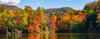 Autumn tree reflected in a pond, Sally's Pond, West Bolton, Quebec, Canada Poster Print by Panoramic Images - Item # VARPPI173902