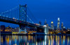 Ben Franklin Bridge at dusk, Philadelphia, Pennsylvania, USA Poster Print by Panoramic Images - Item # VARPPI173687