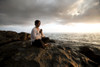 Man Praying On Shoreline, Koh Lanta, Thailand, Asia Poster Print by Deddeda / Design Pics - Item # VARDPI1829519