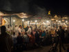 People eating at one of the stalls in Jemaa el-Fna at night, Marrakesh, Morocco Poster Print by Panoramic Images - Item # VARPPI154745