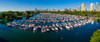 Elevated view of boats moored at Diversey Harbor, Chicago, Illinois, USA Poster Print by Panoramic Images - Item # VARPPI173591