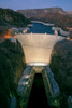 Elevated view at dusk of Hoover Dam and Lake Mead is in the Black Canyon of the Colorado River on the border of Arizona and Nevada, it was build between 1931 and 1936 Poster Print by Panoramic Images - Item # VARPPI182030