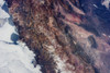 Satellite view of snow covered mountains near Paiguano, Coquimbo Region, Chile Poster Print by Panoramic Images - Item # VARPPI181206
