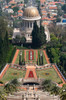 Elevated view of the Terraces of the Shrine of the Bab, Bahai Gardens, German Colony Plaza, Haifa, Israel Poster Print by Panoramic Images - Item # VARPPI183232