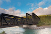 Canmore Engine Bridge on Bow River, Canmore, Alberta, Canada Poster Print by Panoramic Images - Item # VARPPI174074