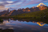 Mount Hayes reflects in a pond at sunrise, viewed from a remote area near the Hayes Glacier in the Alaska Range; Alaska, United States of America Poster Print by Steven Miley / Design Pics - Item # VARDPI12320232