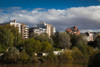 Buildings at the waterfront, Bernesga River, Leon, Leon Province, Castilla y Leon, Spain Poster Print by Panoramic Images - Item # VARPPI156815