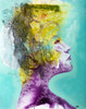 Illustration of a woman's head with colourful abstract patterns emerging from the back of the head Poster Print by Glen Ronald / Design Pics - Item # VARDPI12322560