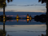 Stupas illuminated at night near infinity pool of Aureum Palace Hotel, Bagan, Mandalay Region, Myanmar Poster Print by Panoramic Images - Item # VARPPI153250