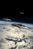A small fleet of flying saucers take position in orbit over Earth. Poster Print by Marc Ward/Stocktrek Images - Item # VARPSTMRC200205S