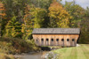 Covered bridge in Vermont during autumn; Hammondsville, Vermont, United States of America Poster Print by Jenna Szerlag / Design Pics - Item # VARDPI12309661