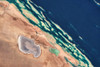 Satellite view of coastal area at Red Sea, Yanbu AL Bahr, Al Madinah Province, Saudi Arabia Poster Print by Panoramic Images - Item # VARPPI181343