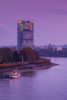 Deutsche Post Tower by Rhein River at dusk, Bonn, North Rhine-Westphalia, Germany Poster Print by Panoramic Images - Item # VARPPI174020