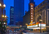 Chicago Theatre marquee at night, Chicago, Cook County, Illinois, USA Poster Print by Panoramic Images - Item # VARPPI173547