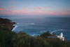 Elevated view of Monte Igueldo lighthouse at dawn, San Sebastian, Guipuzcoa Province, Basque Country Region, Spain Poster Print by Panoramic Images - Item # VARPPI156663