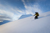 Skier Skiing Powder Snow Above Thompson Pass On Girls Mountain Near Valdez, Chugach Mountains, Winter In Southcentral Alaska Poster Print by Joe Stock / Design Pics - Item # VARDPI2098023