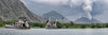 Abandoned ships with volcano in the background, Tavurvur, Rabaul, East New Britain, Papua New Guinea Poster Print by Panoramic Images - Item # VARPPI156027