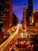 Chicago Water Tower at night, Michigan Avenue, Magnificent Mile, Chicago, Illinois, USA Poster Print by Panoramic Images - Item # VARPPI173757