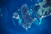 Satellite view of Furneaux Group islands, Tasmania, Australia Poster Print by Panoramic Images - Item # VARPPI181254