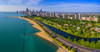 Aerial view of shoreline and Lincoln Park lagoon, Chicago, Cook County, Illinois, USA Poster Print by Panoramic Images - Item # VARPPI173529