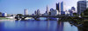 Bridge across the Scioto River with skyscrapers in the background, Columbus, Ohio, USA Poster Print by Panoramic Images - Item # VARPPI153025