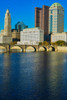 Scioto River and Columbus Ohio skyline in autumn Poster Print by Panoramic Images - Item # VARPPI181814
