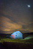 Stars and constellations above a farmhouse and barn in a wheat field at night; Palouse, Washington, United States of America Poster Print by Marg Wood / Design Pics - Item # VARDPI12309848