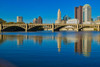 Scioto River and Columbus Ohio skyline in autumn Poster Print by Panoramic Images - Item # VARPPI181812